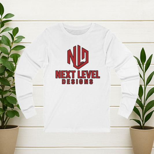 Womens NLD Longsleeve T-Shirt, Red Logo