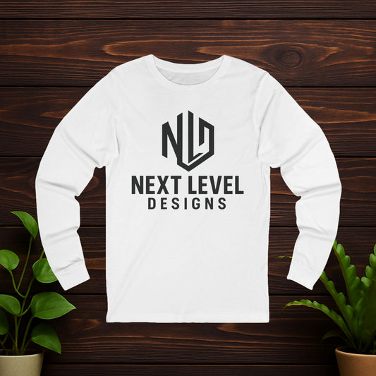 Womens NLD Longsleeve T-shirt, Black Logo