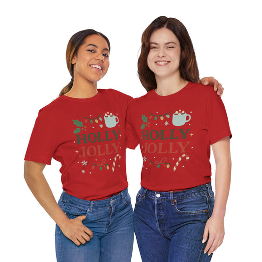 Holly Jolly Christmas Tee — Festive Holiday Holiday Party T‑Shirt