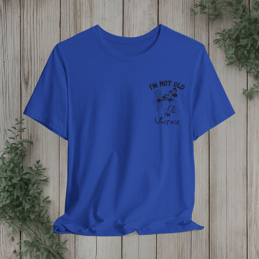 Vintage Skull Tee — “I’m Not Old, I’m Vintage” Casual Graphic T-Shirt