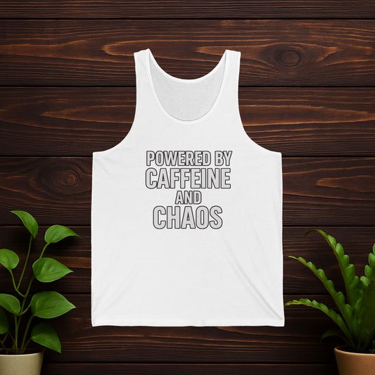 Powered by Caffeine and Chaos Tank Top