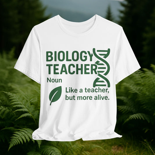 Biology Teacher Short Sleeve Tee - Noun Definition Design