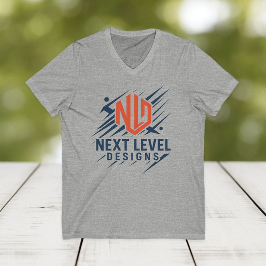 Next Level Designs V-Neck Tee - Casual Graphic T-Shirt