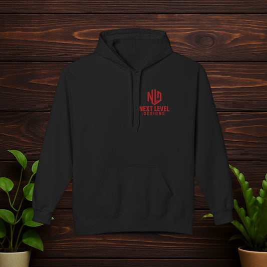 Womens NLD Hoodie, Red Logo