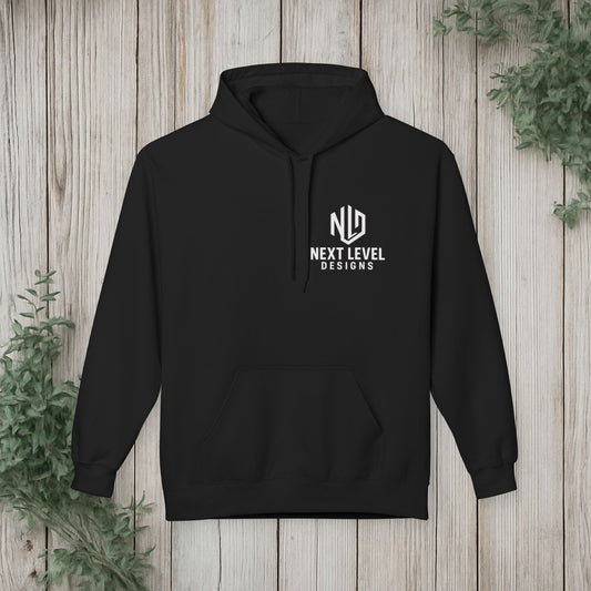 Womens NLD Hoodie, White Logo