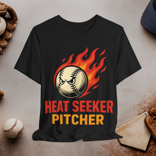 Heat Seeker Pitcher Baseball T-Shirt