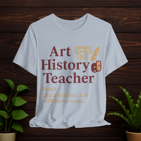 Art History Teacher V-Neck – Fun & Inspirational T-Shirt for Educators