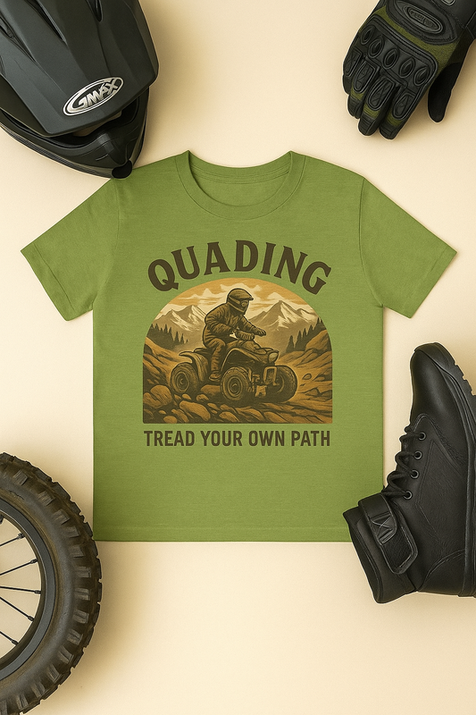 Quading ATV T‑Shirt – 'Tread Your Own Path' Adventure Tee