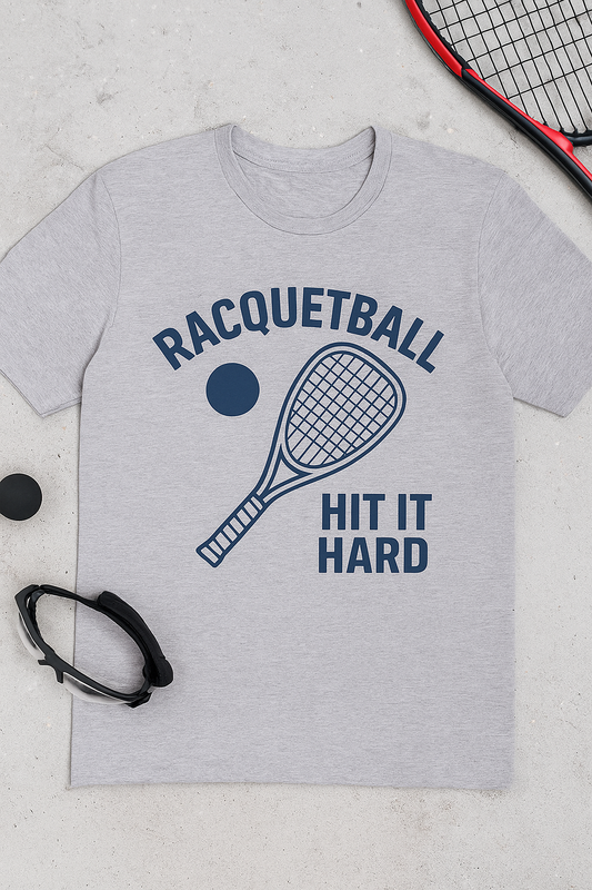 Racquetball 'Hit It Hard' Tee