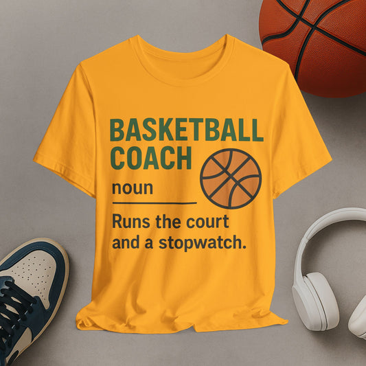 Basketball Coach Short Sleeve Tee - Perfect Gift for Coaches