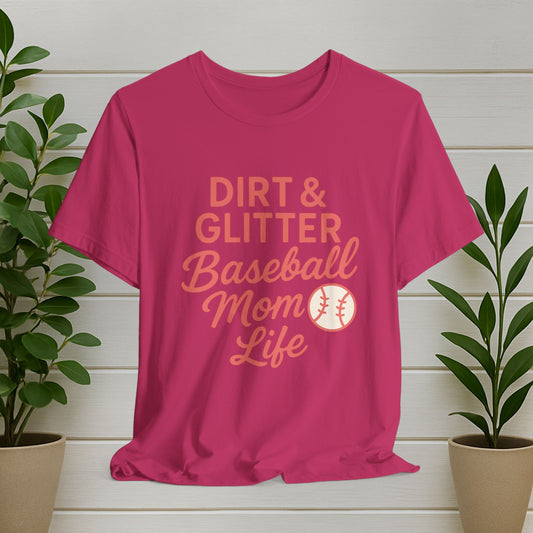 Baseball Mom Tee - Dirt & Glitter Life