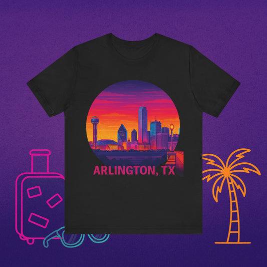 Arlington, TX Sunset Skyline Tee
