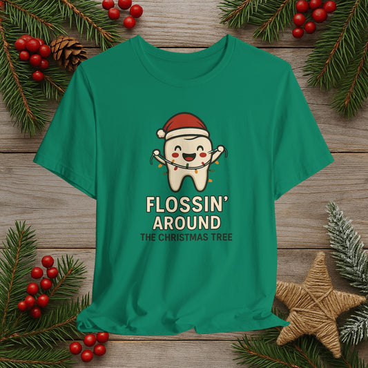 'Flossin' Around the Christmas Tree T-shirt