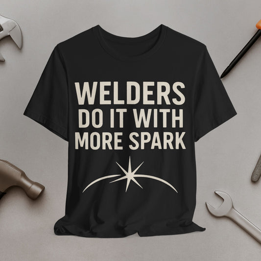Welder T-Shirt — "Welders Do It With More Spark" Vintage Workshirt